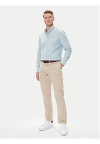 TOMMY HILFIGER - Tommy Hilfiger Koszula Solid Heritage MW0MW35774 Zielony Regular Fit. Kolor: zielony. Materiał: bawełna