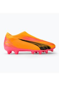 Puma - Buty piłkarskie dziecięce PUMA Ultra Match LL FG/AG Jr. Kolor: pomarańczowy. Sport: piłka nożna