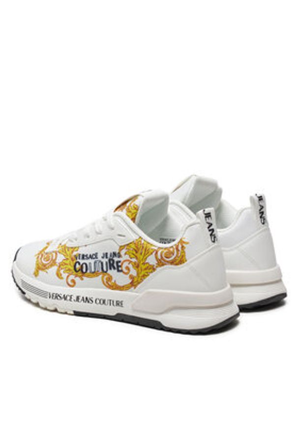 Versace Jeans Couture Sneakersy 76VA3SAA Czarny. Kolor: czarny. Materiał: skóra
