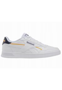 Reebok - Buty na co dzień męskie REEBOK COURT ADVANCE skóra. Okazja: na co dzień. Kolor: biały. Materiał: skóra