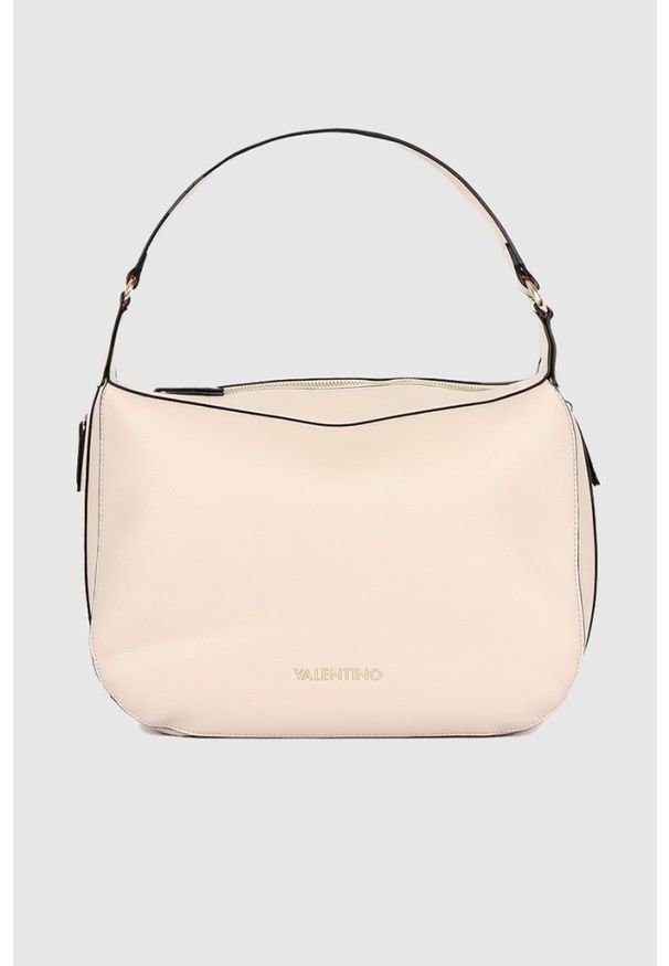 Valentino by Mario Valentino - VALENTINO Torebka arepa hobo w kolorze ecru. Wzór: paski