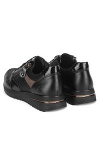 Remonte Półbuty D1G08-03 Czarny. Kolor: czarny. Materiał: materiał #3