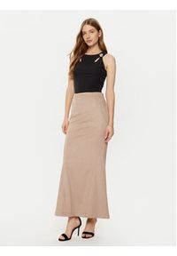 Guess Spódnica maxi W5RD51 WE0L0 Beżowy Regular Fit. Kolor: beżowy. Materiał: syntetyk #5