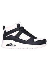 skechers - Buty do chodzenia damskie Skechers Uno High Regards Wbk Wbk. Zapięcie: sznurówki. Kolor: czarny. Materiał: materiał. Szerokość cholewki: normalna. Sport: turystyka piesza