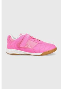 Kappa sneakersy dziecięce kolor różowy. Nosek buta: okrągły. Zapięcie: sznurówki. Kolor: różowy. Materiał: guma. Szerokość cholewki: normalna #1