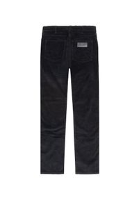 Wrangler - WRANGLER MESKIE SPODNIE SZTRUKSOWE SZTRUKS GREENSBORO BLACK W15QLM100. Materiał: sztruks #3