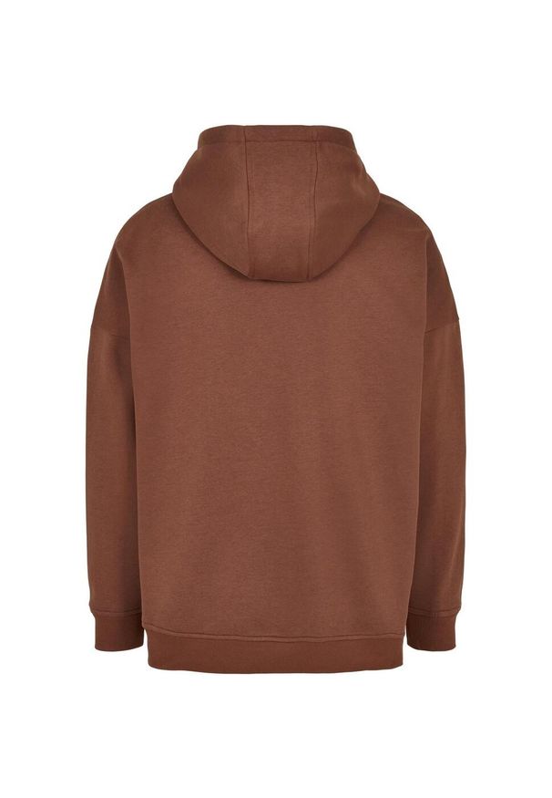 BUILD YOUR BRAND - Bluza Z Kapturem Dla Dorosłych Unisex CutOn. Typ kołnierza: kaptur. Kolor: brązowy