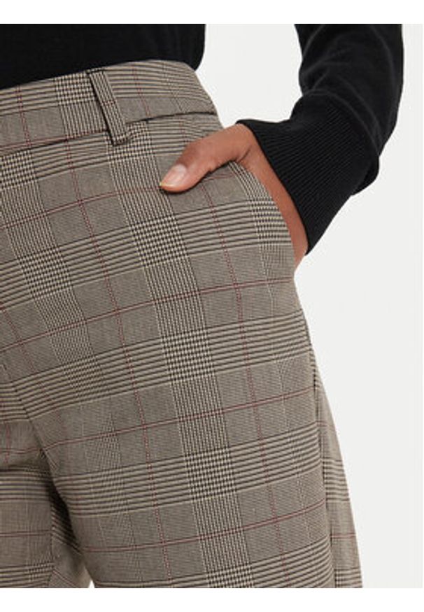 Morgan Chinosy 242-PICTA.F Beżowy Slim Fit. Kolor: beżowy. Materiał: syntetyk, wiskoza