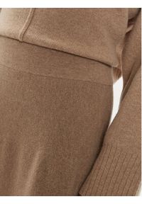 IVY & OAK - IVY OAK Spódnica trapezowa Kaia Rose IO113148 Beżowy Loose Fit. Kolor: beżowy. Materiał: wełna #3