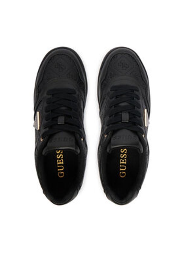 Guess Sneakersy FLJMI6 FAL12 Czarny. Kolor: czarny. Materiał: skóra