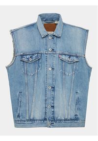 Levi's® Kamizelka A5789-0000 Niebieski Regular Fit. Kolor: niebieski. Materiał: bawełna #3