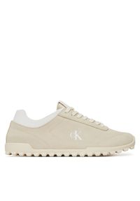 Sneakersy Calvin Klein Jeans. Kolor: beżowy