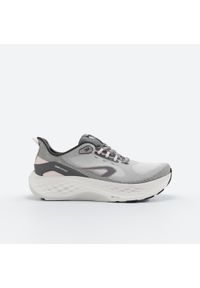 KIPRUN - Buty do biegania damskie Kiprun KS900 Support. Kolor: biały, wielokolorowy, różowy, szary. Wzór: geometria. Sport: bieganie