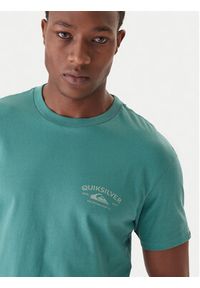 Quiksilver T-Shirt Anchor EQYZT08178 Zielony Regular Fit. Kolor: zielony. Materiał: bawełna