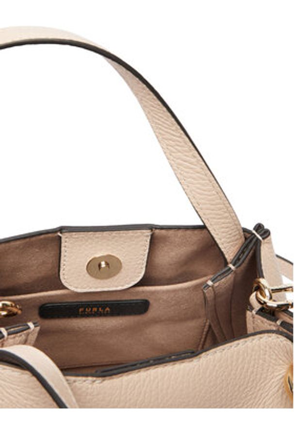 Furla Torebka Nuvola Mini WE00907 HSF000 CN 93300 Kremowy. Kolor: kremowy. Materiał: skórzane