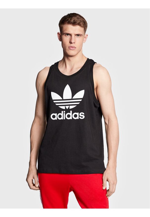 Adidas - adidas Tank top Adicolor Classics Trefoil Tank Top IA4811 Czarny Regular Fit. Kolor: czarny. Materiał: bawełna