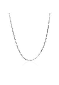 W.KRUK - Łańcuszek srebrny figaro. Materiał: srebrne. Kolor: srebrny. Wzór: ażurowy, ze splotem #1