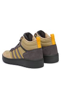 Adidas - adidas Sneakersy Hoops 4.0 Mid JR6704 Beżowy. Kolor: beżowy. Materiał: materiał #2