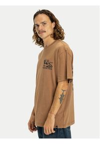 DC Shoes T-Shirt Parts Dep EDYZT04366 Brązowy Regular Fit. Kolor: brązowy. Materiał: bawełna #4