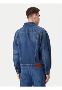 Calvin Klein Jeans Kurtka jeansowa 90s LV04RF705G Granatowy Regular Fit. Kolor: niebieski. Materiał: bawełna #4