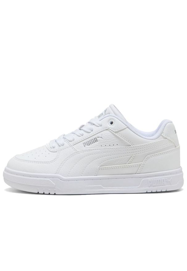 Buty młodzieżowe Puma Caven III 40623501 - białe. Zapięcie: pasek. Kolor: biały. Materiał: guma, skóra. Szerokość cholewki: normalna. Sezon: lato