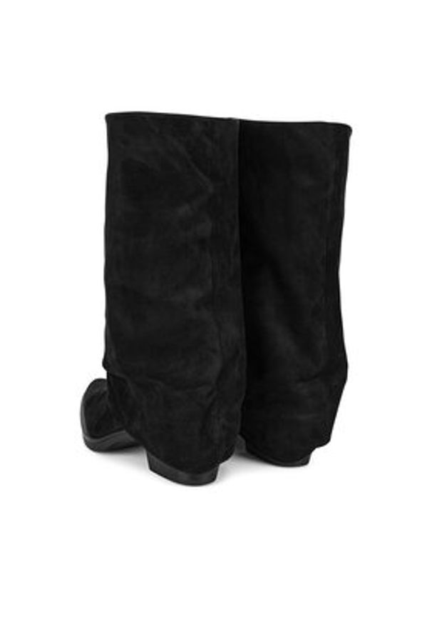Jenny - JENNY Kozaki HY23689-19 Czarny. Kolor: czarny. Materiał: materiał