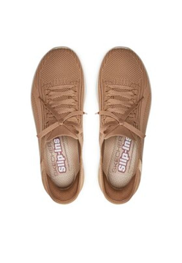 skechers - Skechers Sneakersy Ultra Flex 3.0-Brilliant Path 149710/TAN Brązowy. Kolor: brązowy. Materiał: mesh, materiał