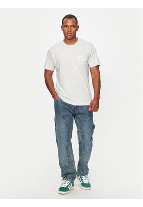 Brave Soul T-Shirt MTS-149ARKHAMV Écru Straight Fit. Materiał: bawełna
