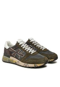 Premiata Sneakersy Mick 6417 Khaki. Kolor: brązowy. Materiał: materiał #3