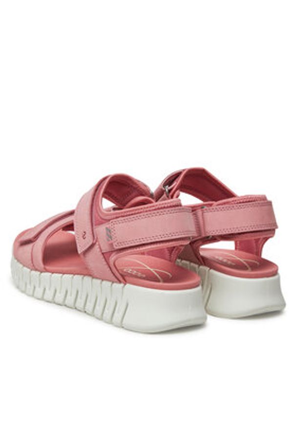 ecco - ECCO Sandały Gruuv Sol W 21310302363 Różowy. Kolor: różowy. Materiał: nubuk, skóra