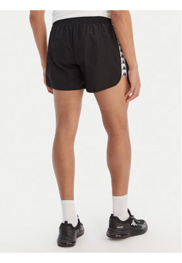 Kappa Szorty kąpielowe Banda Cali 304S6G0 Czarny Regular Fit. Kolor: czarny. Materiał: syntetyk