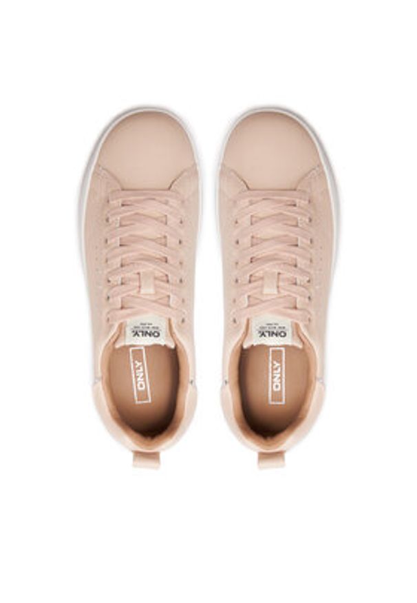 ONLY Shoes Sneakersy Onlshilo 15184294 Różowy. Kolor: różowy. Materiał: skóra