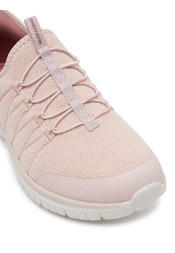 skechers - Skechers Sneakersy Virtue-Glow 104426/ROS Różowy. Kolor: różowy. Materiał: materiał