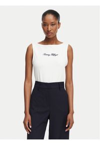 TOMMY HILFIGER - Tommy Hilfiger T-Shirt Classic WW0WW50948 Biały Relaxed Fit. Kolor: biały. Materiał: bawełna #1