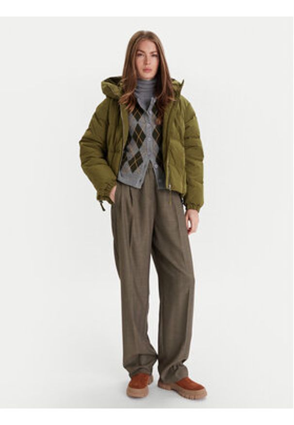 United Colors of Benetton - United Colors Of Benetton Kurtka puchowa 22T6DN086 Zielony Regular Fit. Kolor: zielony. Materiał: syntetyk