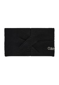 Calvin Klein Opaska materiałowa Essential Knit Headband K60K608656 Czarny. Kolor: czarny. Materiał: materiał