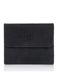 Zestaw skórzany portfel i etui na klucze PAOLO PERUZZI ZUP-64-BL czarny. Kolor: czarny. Materiał: skóra #1