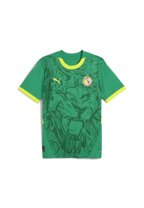 Puma - Męska koszulka wyjazdowa Senegal 2025 PUMA Sport Green Electric Lime. Kolor: zielony. Wzór: aplikacja