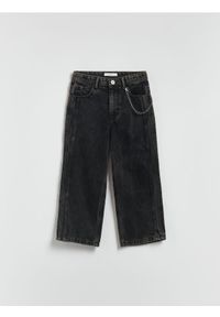 Reserved - Jeansy baggy - czarny. Kolor: czarny