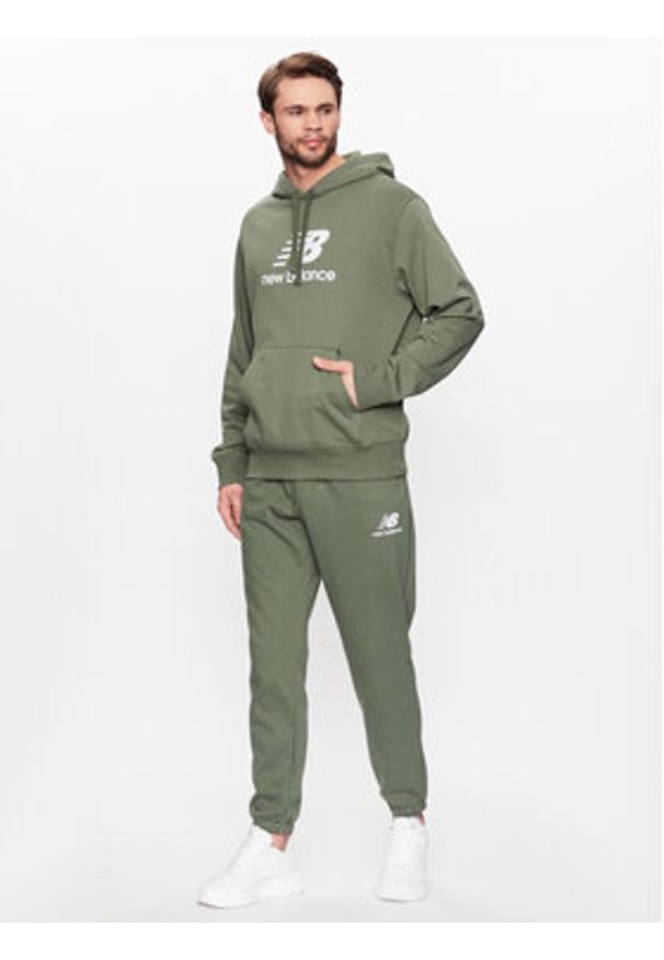 New Balance Bluza MT31537 Zielony Relaxed Fit. Kolor: zielony. Materiał: bawełna, syntetyk