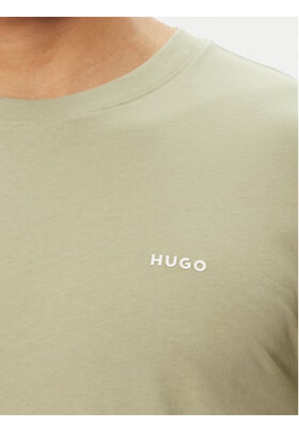Hugo - HUGO T-Shirt Dero222 50466158 Zielony Regular Fit. Kolor: zielony. Materiał: bawełna