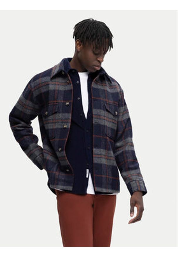 Selected Homme Koszula Gowen 16090182 Granatowy Regular Fit. Kolor: niebieski. Materiał: bawełna