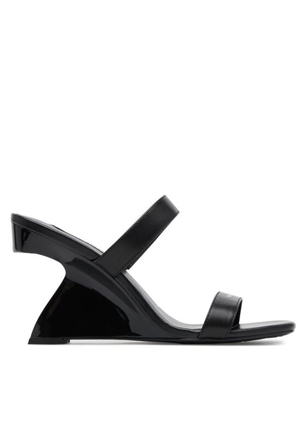 Karl Lagerfeld - KARL LAGERFELD Klapki KL34611 Czarny. Kolor: czarny. Materiał: skóra