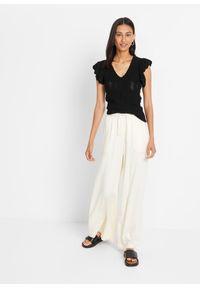 bonprix - Koszulka z miękkiej, lejącej mieszanki wiskozy. Kolor: czarny. Materiał: dzianina, wiskoza #2