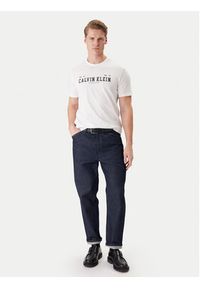 Calvin Klein Jeans T-Shirt Coll Word Graphic LV14RE817G Biały Regular Fit. Kolor: biały. Materiał: bawełna #5