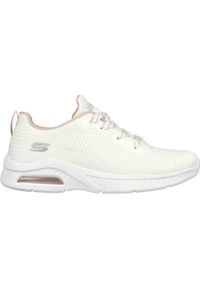 skechers - Buty Kobieta Skechers Squad Air biały. Kolor: biały. Materiał: syntetyk, tkanina, materiał. Model: Skechers Sport. Sport: bieganie