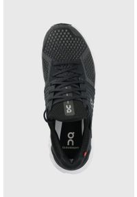 On Running - On-running buty do biegania Cloudswift kolor czarny. Zapięcie: sznurówki. Kolor: czarny. Materiał: materiał, guma. Szerokość cholewki: normalna. Sport: bieganie