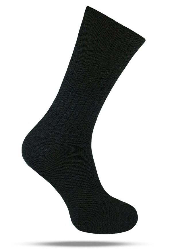 His Story - Ciepłe Wełniane Skarpetki Zimowe - Czerń. Materiał: wełna, elastan, poliamid