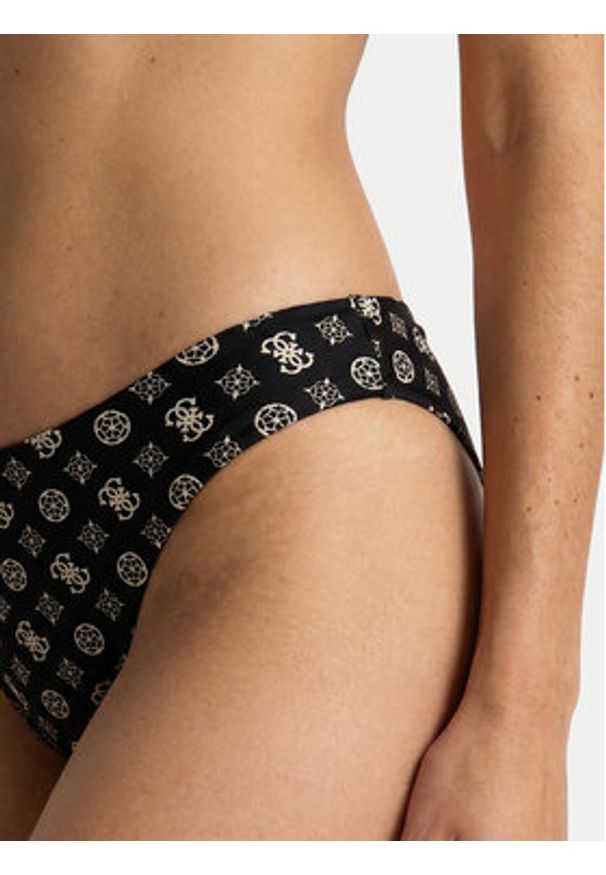 Guess Dół od bikini E6GO07 MC04R Czarny. Kolor: czarny. Materiał: syntetyk