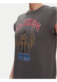 Pinko - PINKO T-Shirt Marrakech 104603 A2DA Szary Regular Fit. Kolor: szary. Materiał: bawełna #4